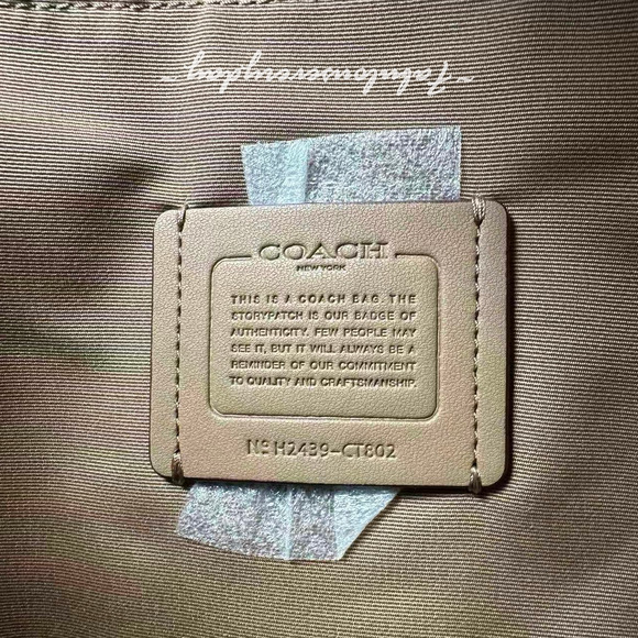 Coach City Large Bucket Bag Crossbody In Signature Canvas CT802 Sand/Taupe NWT - Picture 11 of 11